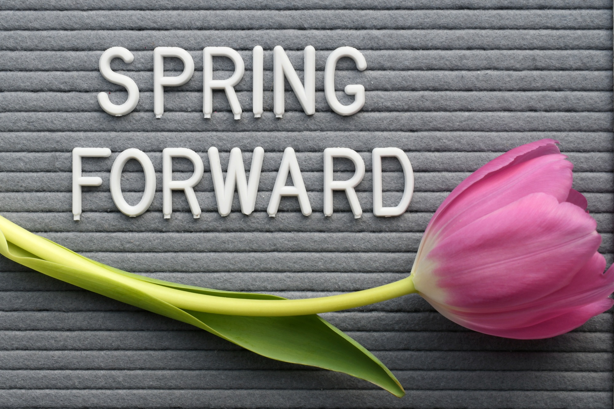Don't forget to "Spring Forward" or change you clocks due to Daylight Savings Time.